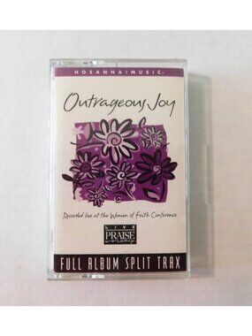 Outrageous Joy Cassette Full Album Split Trax Live Worship 1998 Women of Faith
